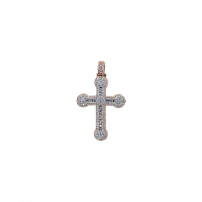 Rounded Cross - Silver 925