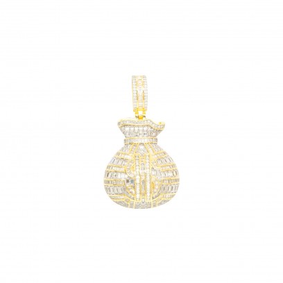 MoneyBag Pendant - Silver...