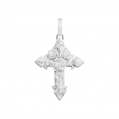 Cross & Roses Pendant -...