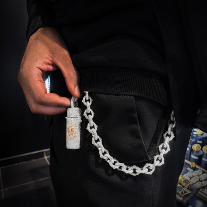 Iced Lighter Case - Silver...