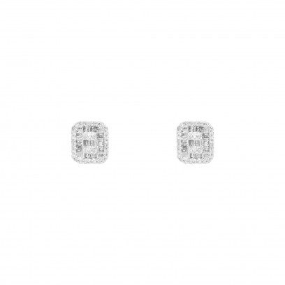 Studs Baguette - Diamond -...