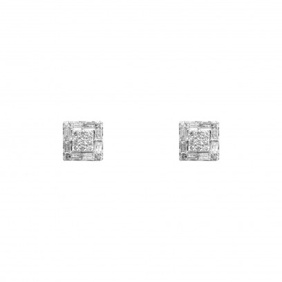 Big Square Studs - Diamond...