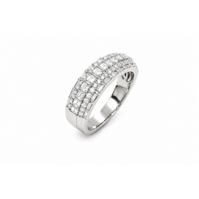 Sky Baguette Ring - Silver...