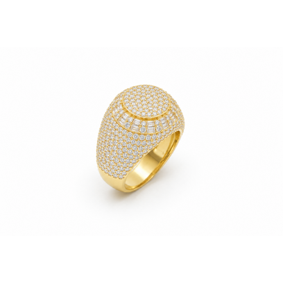 BAGUETTE PINKY RING -...