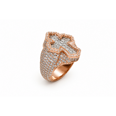 CROSS PINKY RING - Silver...