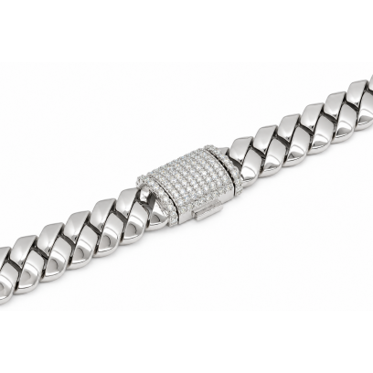 Cuban 10MM 55CM - Silver...